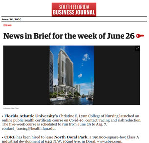 South Florida Business Journal - News in Brief for the week of June 26 - June 26, 2020